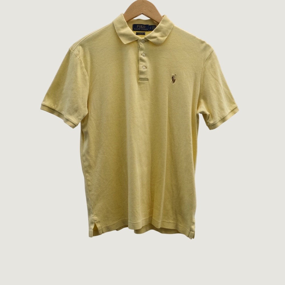 Polo Ralph Lauren Polo Shirt Men's Size Small Yellow Classic Fit Cotton